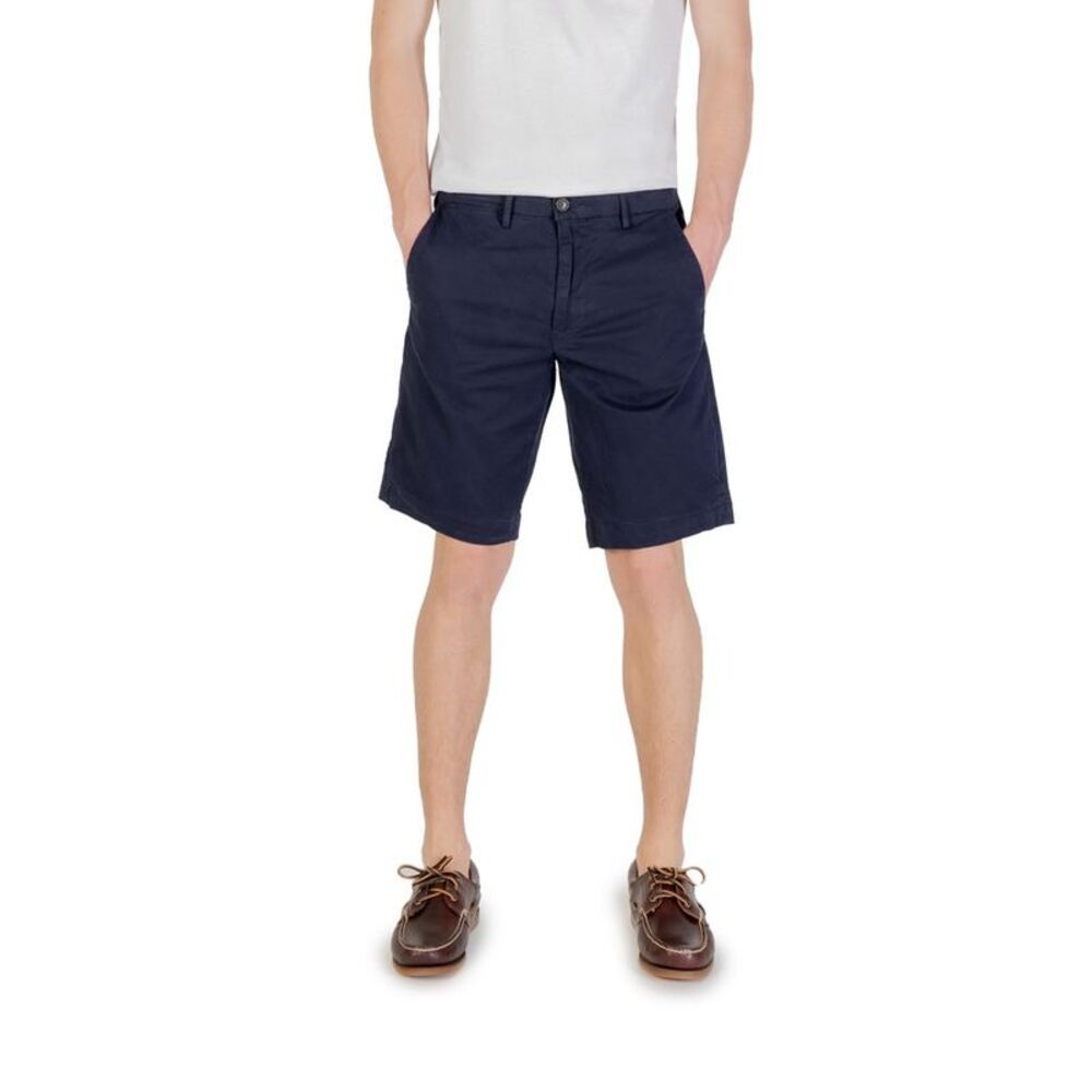 Borghese Blue Cotton Bermuda Men's Shorts
